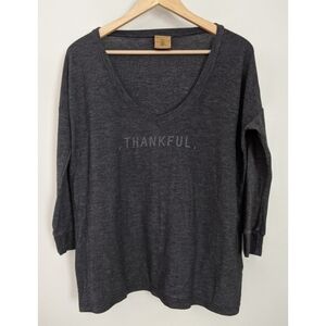 Good hYOUman Thankful Long Sleeve Tee Size XS/S